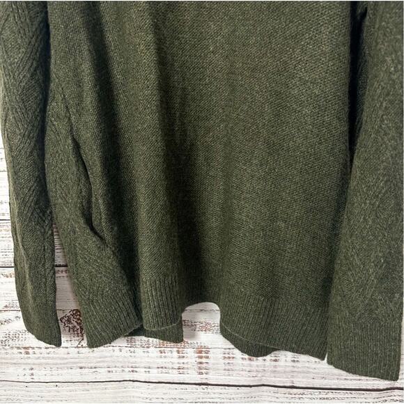 Croft & Barrow Women's Relaxed Fit Open Front Tunic Cardigan Meadow Green Small - Picture 10 of 10